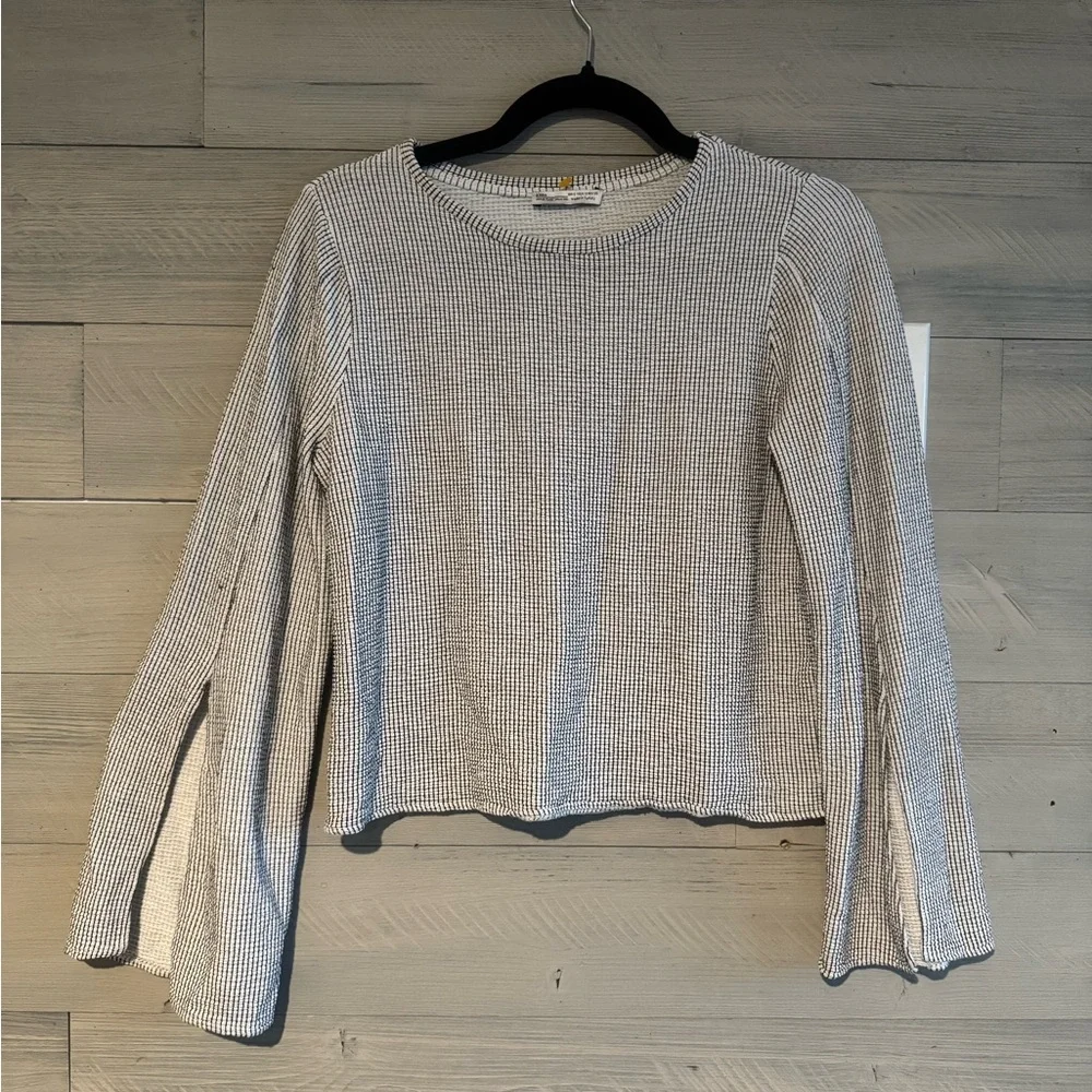 Zara Monochrome Long Sleeve Top